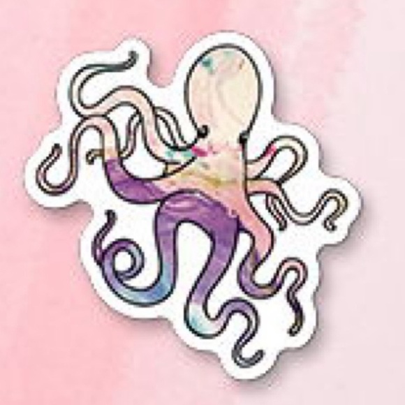 Geometric Octopus Sticker - Picture 4 of 8